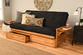 Kodiak Futons Full Size Futon with Storage Drawers Black