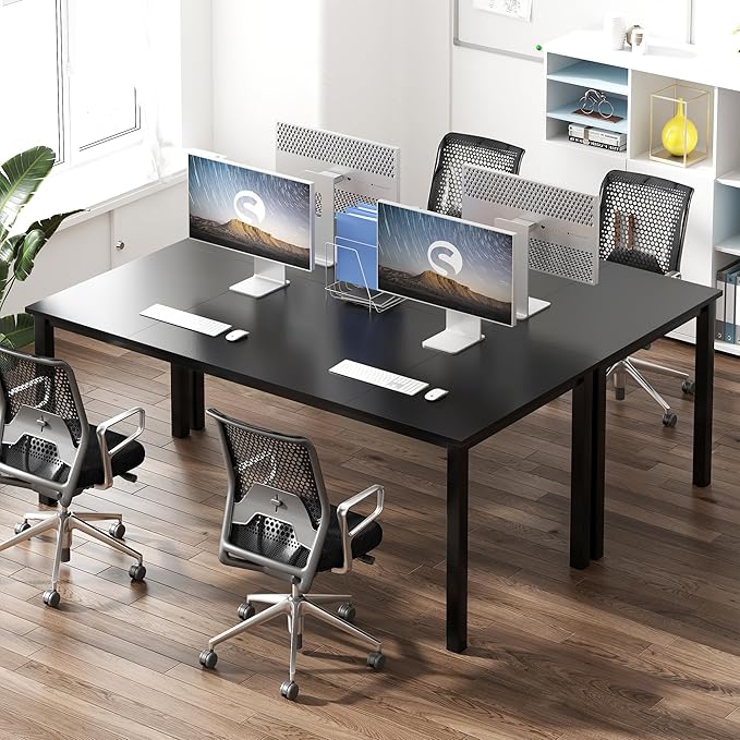 Need 70.8 Inch Executive Office Desk Large Stylish Computer Desk Simple Study Writing Desk Workstation Business Furniture for Home Office Black