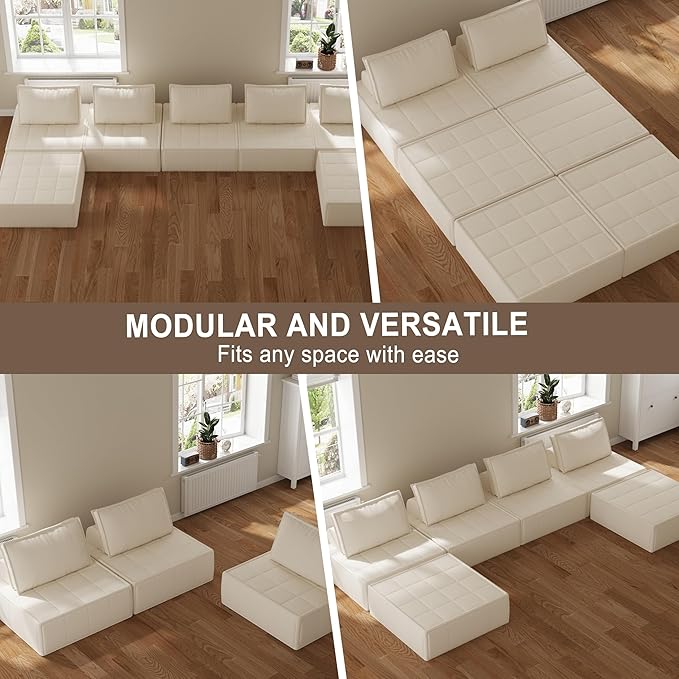 PurrJoys Modular Sectional Sofa 35 Corduroy Sofa Sleeper Deep Seat Sofa with Adjustable Backrest Small Couch for Small Spaces Living Room Bedroom ApartmentBlue Office Couch