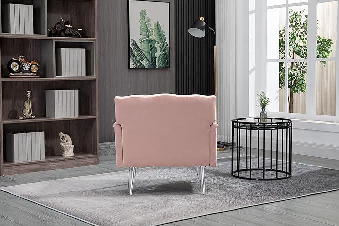 Accent ChairLiving Room Chair Leisure Single Sofa with Acrylic feet