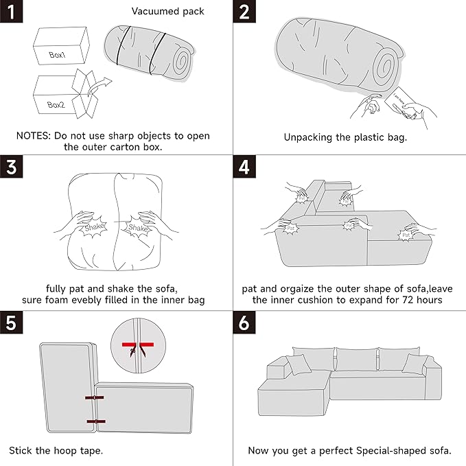 105.5 X 60.2'' L Shaped Sectional Sofa Sherpa Fabric L Shaped Couch 3 Seat Corner Sofa Modern Upholstered Couch with 4 Pillow Left Hand Lounge for Living Room Office