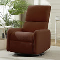 360° Rocking Chair Nursery Rocker Chair with Side Pockets Glider Nursing Chair with Steel Structure Base Small Chair for Small Spaces Sherpa Swivel Accent Chairs for Living Room Nursing