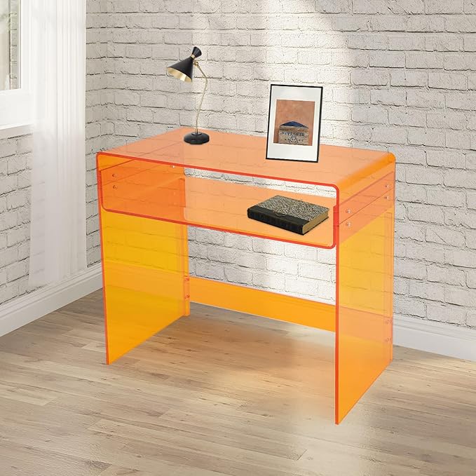 Acrylic Desk Laptop Study Table Home Office Console Table Entrance Table Modern Minimalist Office Study Desk