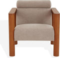 SAFAVIEH Couture Collection Nikolas Light Brown/Natural Boucle Accent Chair