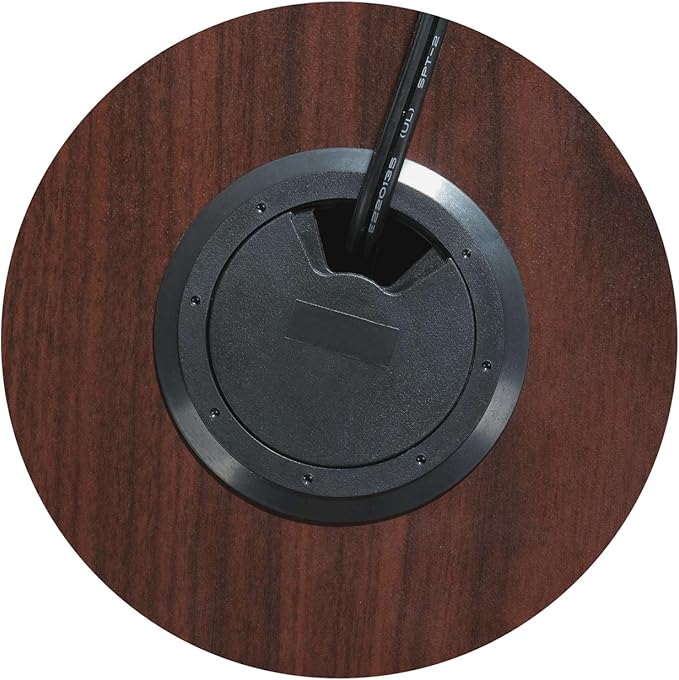 Lorell Return Shell 35 by 24 by 29-1/2-Inch Mahogany