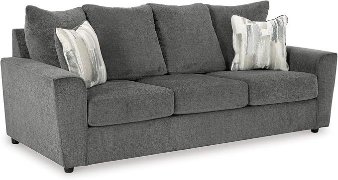 Signature Design by Ashley Stairatt Casual Sofa with Flared Arms Gray