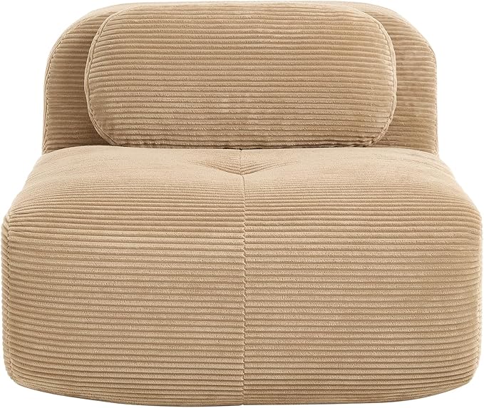 Modular Sectional Sofa Cloud Couch Middle Seat Armless Seat Camel