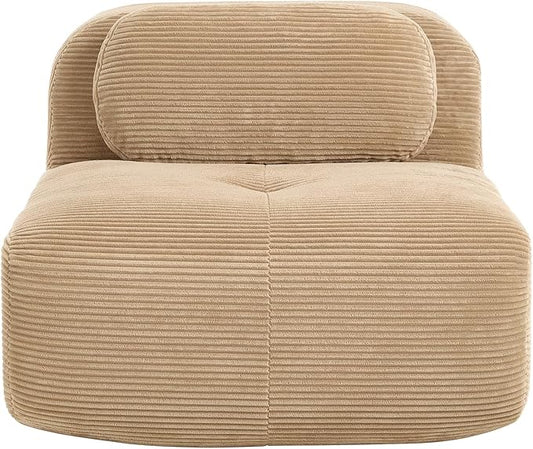 Modular Sectional Sofa Cloud Couch Middle Seat Armless Seat Camel