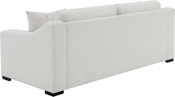 Coaster Home Furnishings - Ashlyn - Wood Frame Upholstered Sofa with Curved Track Arms Reversible Cushions and Pocket Coil Construction - Living Room - Sand - 552091