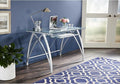 Realspace® Vista 48 W Glass Computer Desk Silver