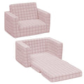 Delta Children Checkered Cozee Flip-Out Chair Pink