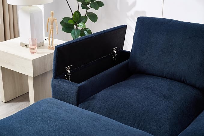 122 Oversized Modular Sectional Sofa Cloud Couch with 2 Ottomans Comfy Corduroy Upholstered Deep Seat Large U Shaped Lounge Sofa&ampCouches with Hidden Arm Storage Box