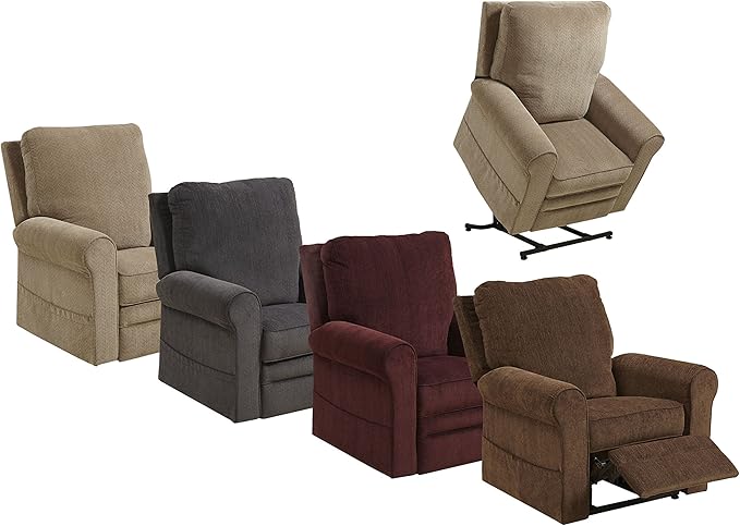 Catnapper Edwards 4851 Power Lift Chair &amp Recliner - Mushroom (curbside delivery)