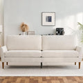 88 Loveseat Sofa Comfy White Corduroy Couches for Living Room Modern Oversized Love Seat Sofa Tool-Free Setup Large Couches for Bedroom Office