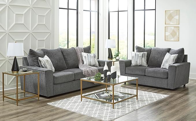 Signature Design by Ashley Stairatt Casual Sofa with Flared Arms Gray