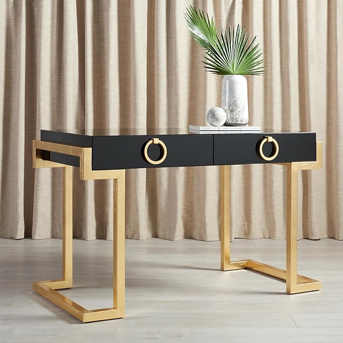 Safavieh Couture Collection Maia Black 2-Drawer Lacquer Desk