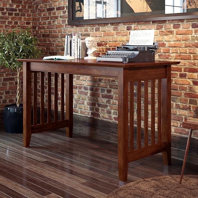 AFI Mission 48 Solid Wood Writing Desk Walnut