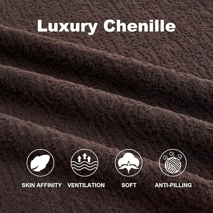 Luxury Modern Chenille Sectional Sofa Tai Chi Curved Compression Couch Boucle Cozy Soft Loveseat for Living Room Apartment Office (Brown)