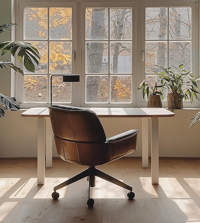 Modular Computer Office Desk Modern Style Small Study Writing Workstation Table for Home &amp Business Large (55 x 28)