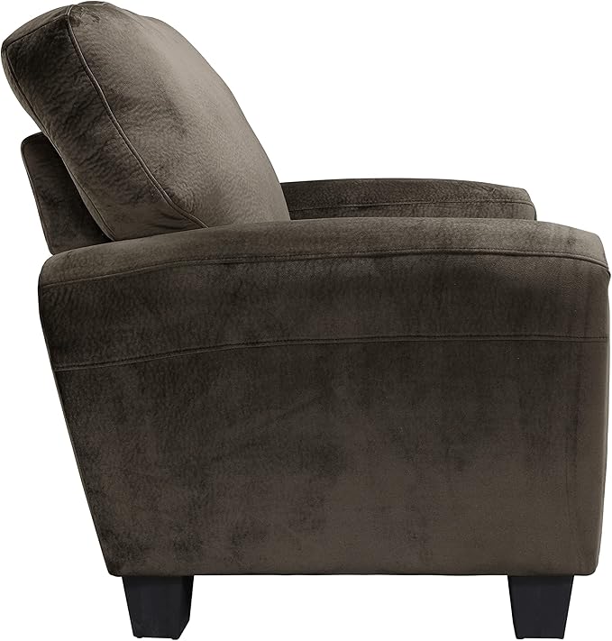 Homelegance Rubin 63 Plush Fabric Loveseat Chocolate
