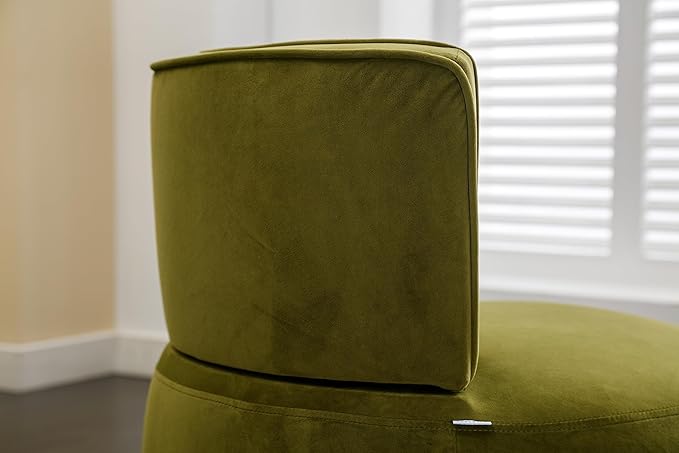 360 Degree Swivel Cuddle Barrel Accent Sofa Chairs Round Armchairs with Wide Upholstered Fluffy Velvet Fabric Chair for Living Room Bedroom Office Waiting Rooms