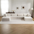 KEIKI 2Seat Modular Velvet Sofa Couch with Chaise Memory Foam for Modern Home Small Space Style Conscious Minimalists Warm Inviting Comfy Supportive Rest Space Elegant Premium Design White