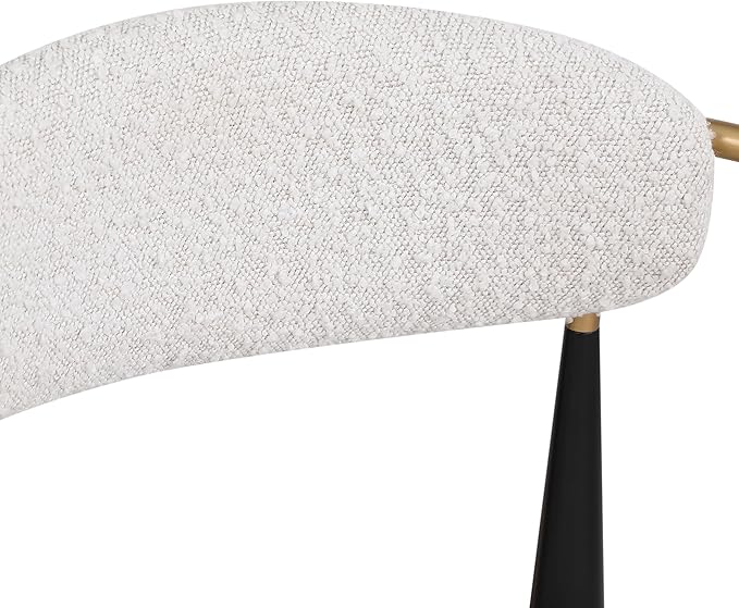 GDFStudio Modern Barstools Set of 2Mid Century Upholstered Counter Height Bar Stools with Back Metal Armrests and Legs Countertop Chairs for Kitchen Island 29.75 H
