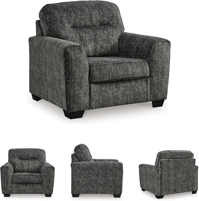 Signature Design by Ashley Lonoke Contemporary Upholstered Oversized Chair Gray