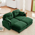 74 Oversized Modular Sectional Sofa Green Large Sectional Couches for Living Room Chenille Fluffy Sofa Set Cloud Love Seat Comfy Modular Couches with 2 Ottomans Modern Sofas para Sala U Shaped