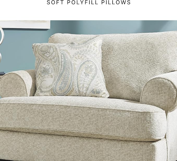 Signature Design by Ashley Monaghan Classic Upholstered Oversized Chair with Reversible Cushion Beige
