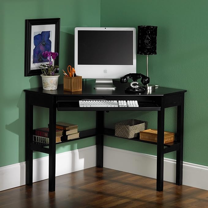 SEI Furniture Wardboro Corner Computer Desk Black (Model: HO6643)