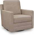 Signature Design by Ashley Freybourne Next-Gen Nuvella Casual Swivel Accent Chair with Reversible Cushions Light Brown