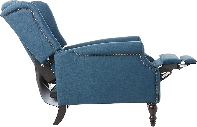 Christopher Knight Home Walter Fabric Recliner Dark Blue