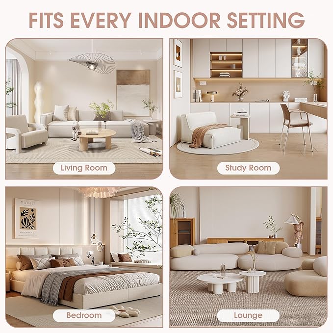 HOMEFUN Sleeper Chair Bed Lazy-Friendly Indoor Chaise Lounge with Storage Cell Phone Bracket Multifunctional Sofa for Bedroom Living Room Small Space Adults