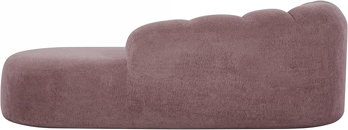 Christopher Knight Home Presie Upholstered Boneless Chaise Lounge Chair Indoor Comfy Chaise Lounge Sofa for Bedroom Modern Home Sofa Living Room No Assembly Required Light Purple
