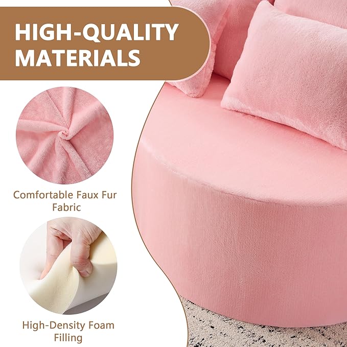 2-in-1 Folding Sofa Bed with Pillow No Assembly Futon Twin Size Sofa Bed Breathable Velvet Convertible Couch Bed for Living Room and Guest Room 78.7 Inch Pink