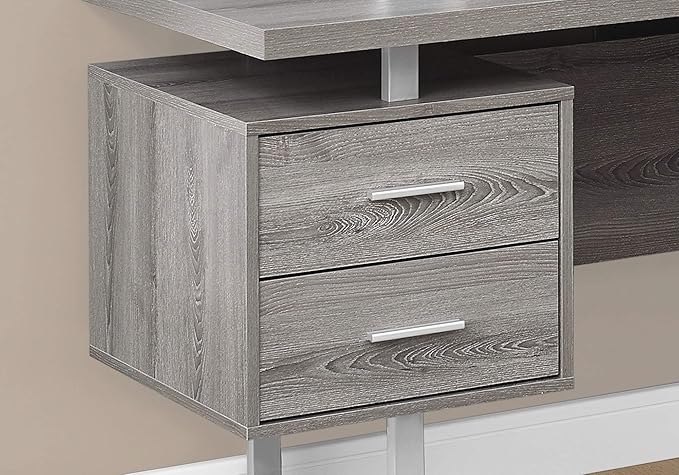 Monarch Specialties Computer 70L Desk Left or Right Facing - Taupe