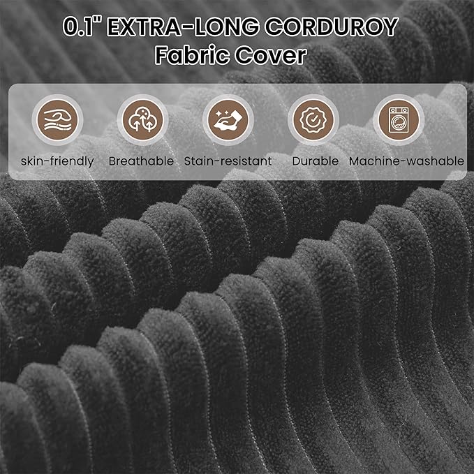 106 Cloud Sectional Boneless Couches for Living Room Modular L Shaped Couch with Deep Seat Oversized Left Facing Chaise Memory Foam Compressed Spineless 3 Seater Sofa for Bedroom Apartment Grey