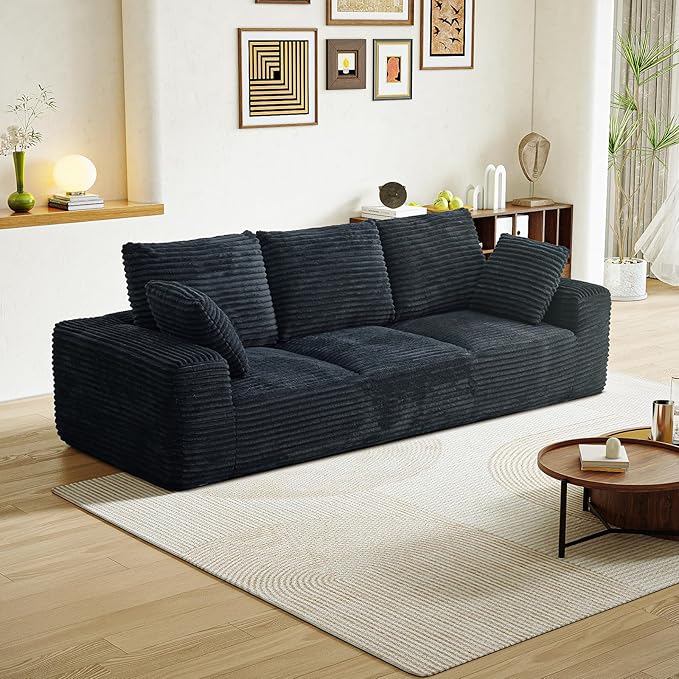 Modular Sectional Sofa Cloud Couch Corduroy Fluffy Couch Sectional Couches for Living Room