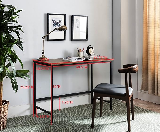 Kings Brand Furniture Contemporary Home &amp Office Computer Desk Workstation Black / Gray