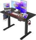 BANTI 48'' Electric Standing DeskAdjustable Height Stand Up DeskSit Stand Home Office Desk Black Top