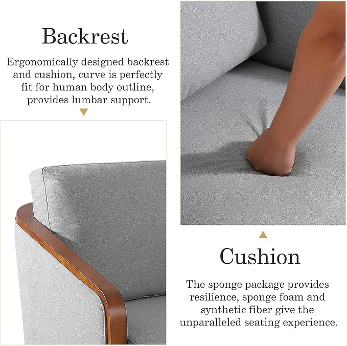 Swivel Barrel Accent Chair Mid Century Modern Arm Chair for Living Room Bedroom Comfy Club Reading Lounge Sofa Corner Chairs for Adults(Chenille Light Grey Set of 2)
