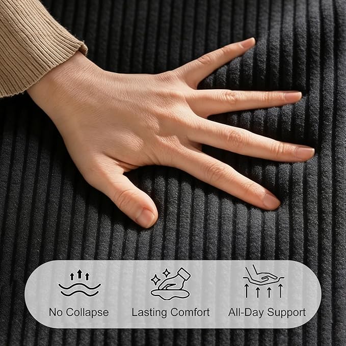 55 Futon Sofa Bed 4‑in‑1 Convertible Sofa Bed Folding Boneless Couches for Living Room Fold Out Small Foldable Loveseat Floor Sleeper Comfy Mattress Lounge Space‑Saving Black
