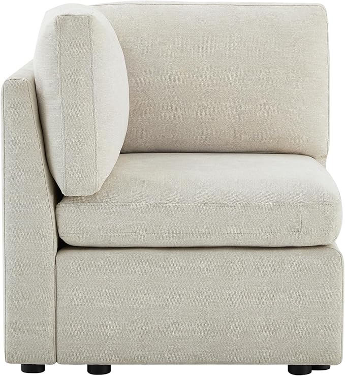 CHITA Modern Upholstered Middle Corner Sectional for Modular Couch Linen