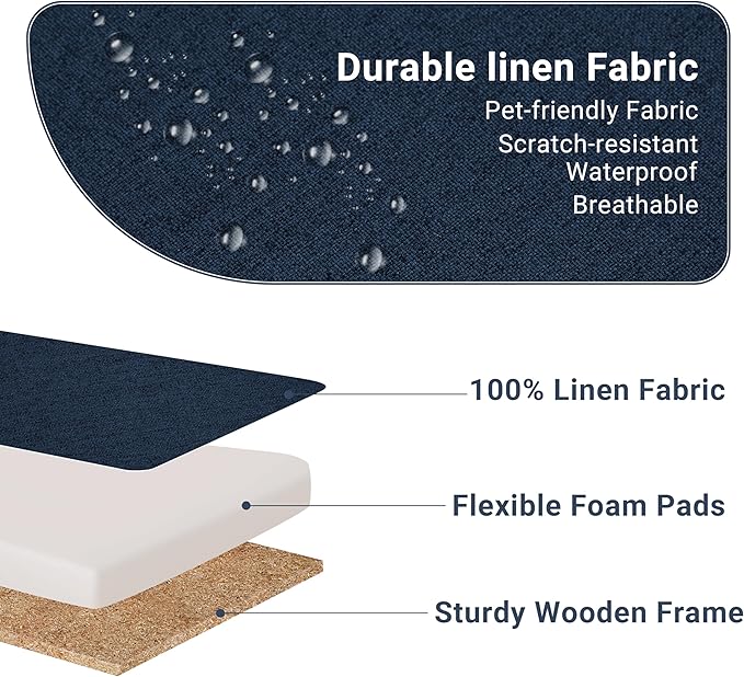 55.5 Fabric Convertible Sofa Bed Pull Out Sleeper Sofa Bed Loveseat Couch with Side Pocket 3 in 1 Convertible Sleeper Sofa Bed for Living Room Apartment Bedroom RV Navy Blue