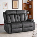 Power Reclining Loveseat with Massage &amp Heat Loveseat Recliner Sofa with Cup Holders Electric Recliner RV Sofa with USB/Type C/Side Pocket Wall Hugger Loveseat for Living Room