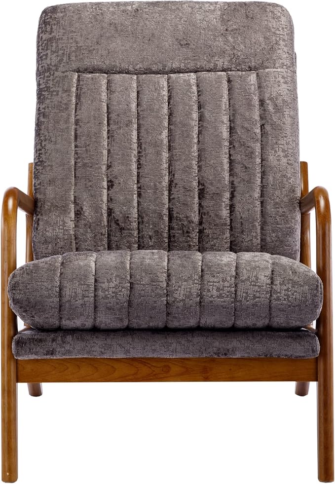 Wood Frame Armchair Modern Accent Chair Lounge Chair for Living Room