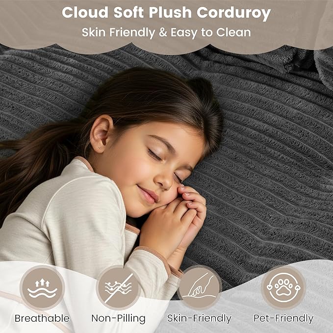 Convertible Sofa Bed 2 in 1 Boneless Couch Bed with 2 Pillows Corduroy Pull out Couch Folding Sofa Bed with Deep Seat Small Loveseat Sleeper Sofa Bed in a Box for Small Spaces No Assembly Required
