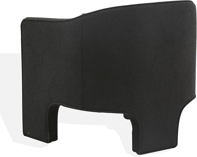 SAFAVIEH Couture Collection Londyn Glam Black Boucle Accent Chair for Living Room Home Office Study Bedroom (Fully Assembled)