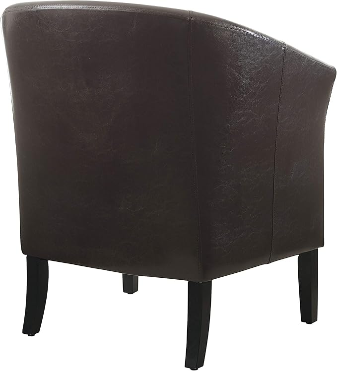 Linon Home Dcor Linon Home Decor Simon Club Chair 33 x 28.25 x 25.5 Brown